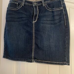 Nine West Vintage America Wash Denim Skirt